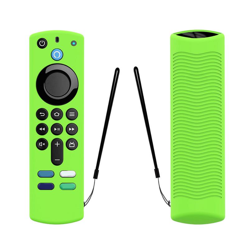 Silicone Case Protective Cover For Alexa Voice Remote (3rd Gen) Remote Control Anti-drop Dustproof Case Shell