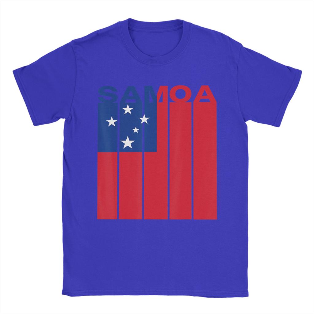 Samoa Flag TShirt Beach Cotton TShirts For Unisex Hip Hop Casual Tee Shirt Short Sleeves YK Fun Top Tees