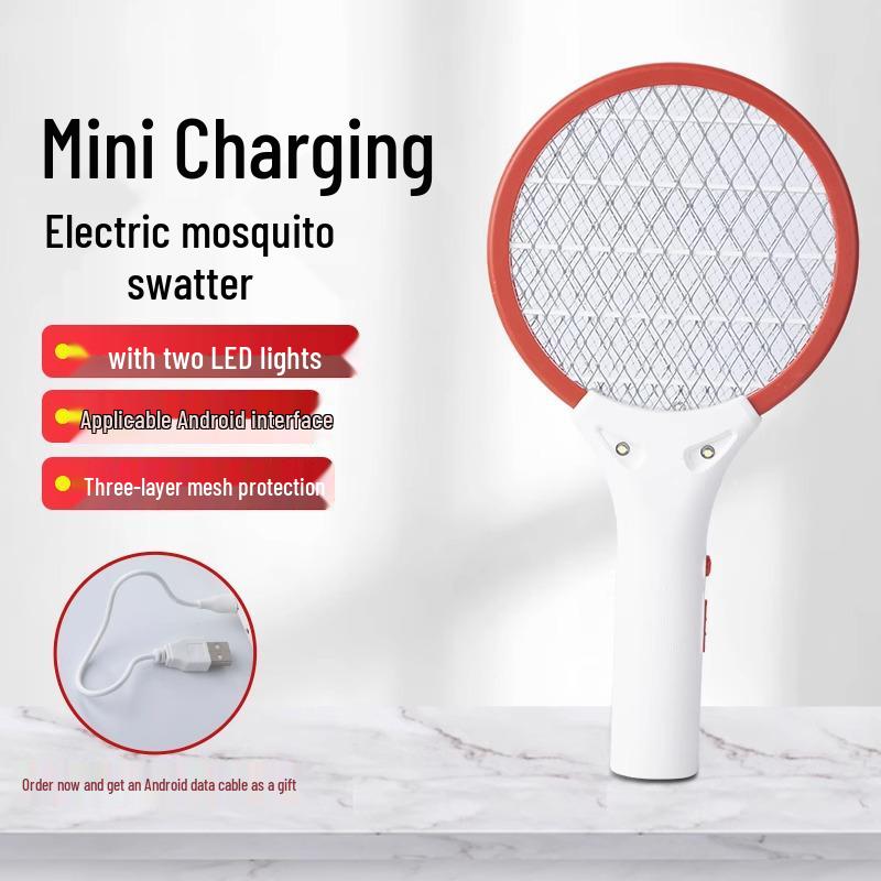 Rechargeable 2025 Electric Mosquito Swatter & Killer Lamp: Safe Household Repellent for Babies & Pregnant Women