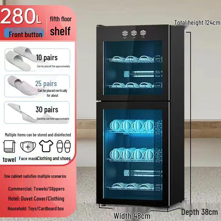 Large Capacity Disinfection Shoe Cabinet for Beauty Salons and Hotels