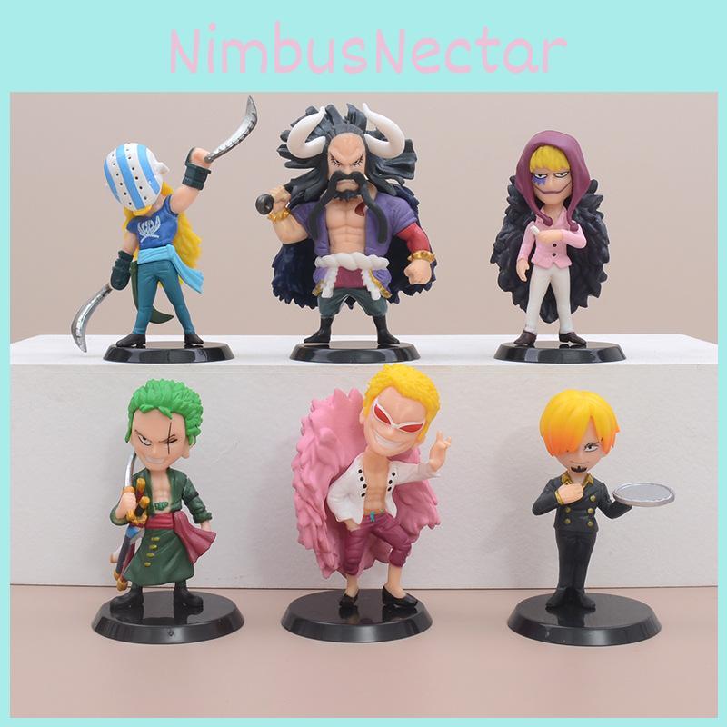 One Piece Pvc Gashapon Style Figures Set Of Six For Anime Enthusiasts And Display