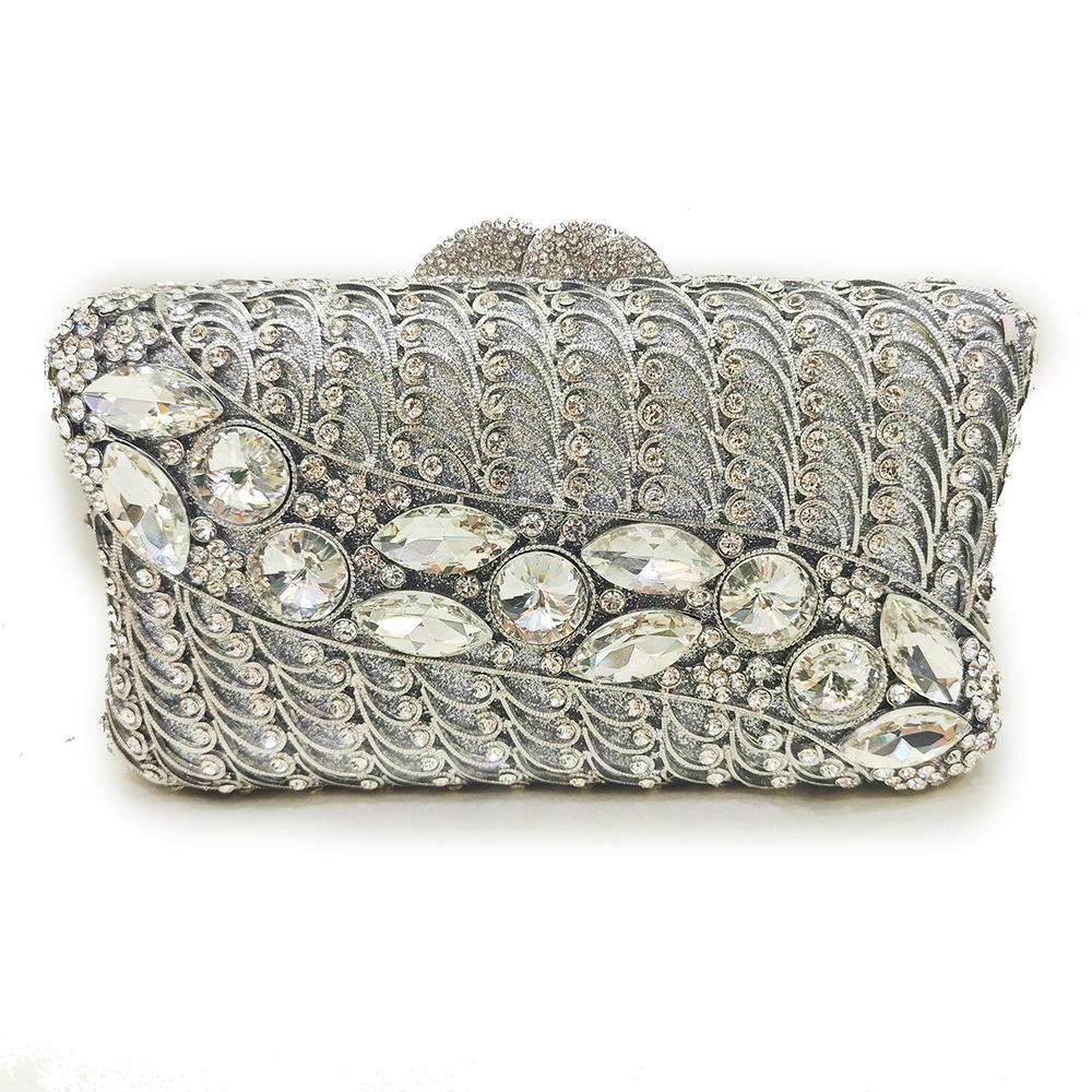 Rhinestone Evening Bag For Luxury Crystal Clutch Gold/Silver/Pink Diamond Purses And Handbags Stone Wedding Bridal Bags Party