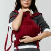 Pleatsmama Backpack Burgundy Newbow