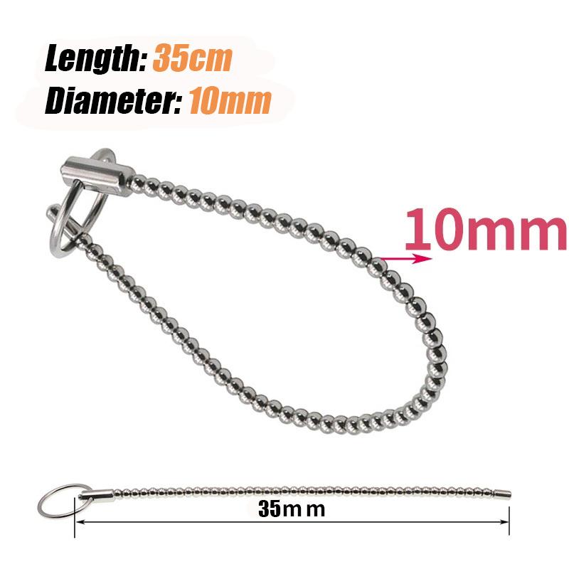 Pánské penisové kuličky Elektrický šok Uretrální dilatátor Nerezový masážní přístroj prostaty BDSM Zpoždění Masturbace Sexuální hračky pro muže