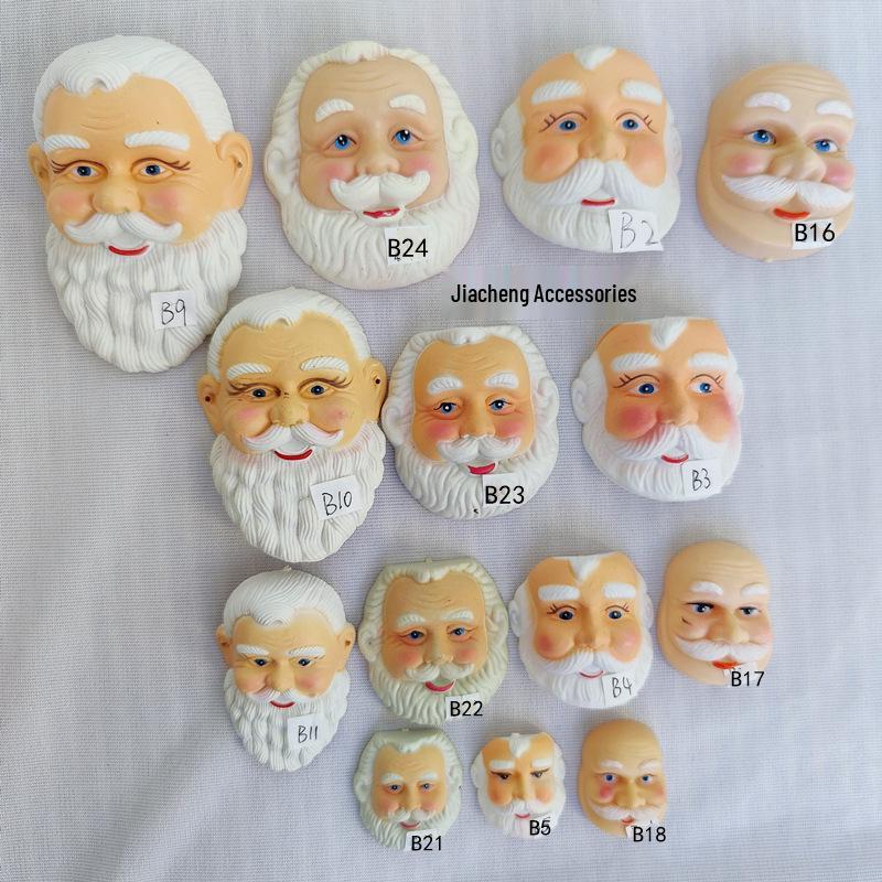 Santa Claus Masks: Cross-Border Christmas Decorations, Plastic Face, Multiple Specifications