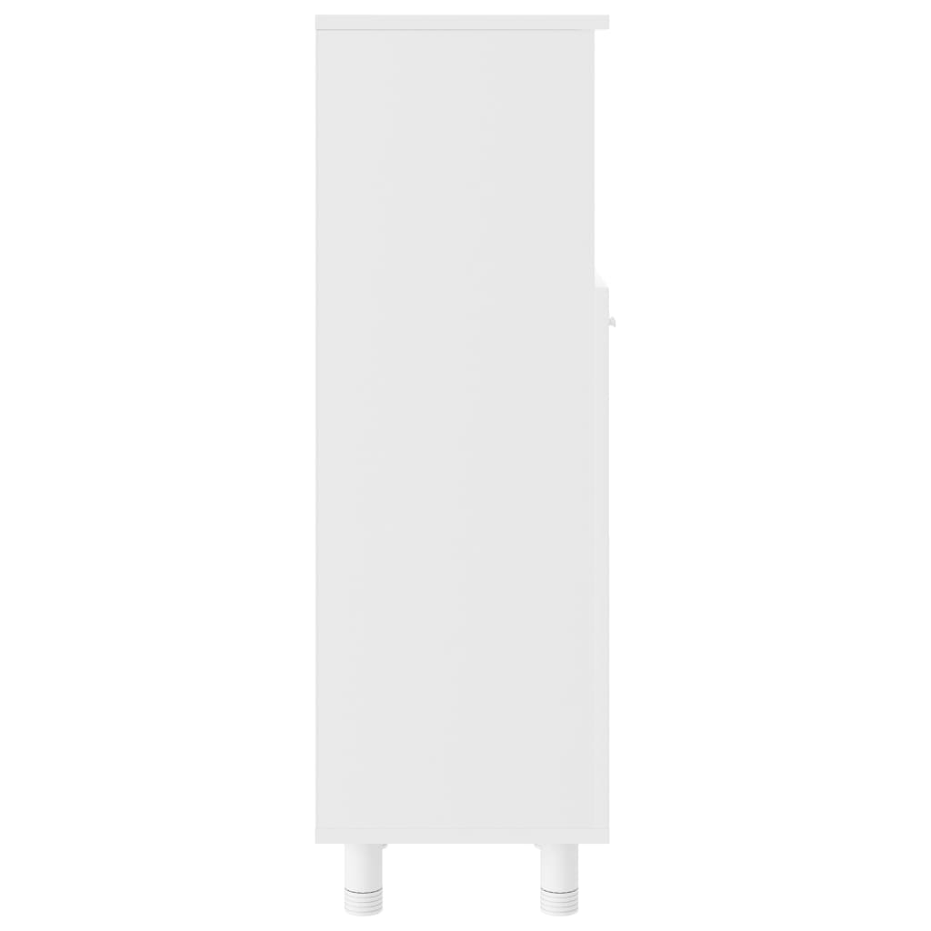 Moderne elegante weiße Badezimmerschrank, Eckablage, 30x30x95 cm Material