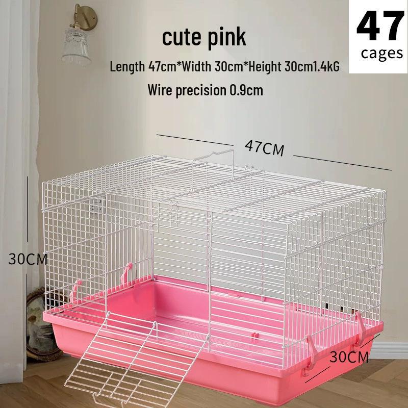 Golden Hamster Wire Cage with Toys & Nest - 4 Seasons Villa for Beginners