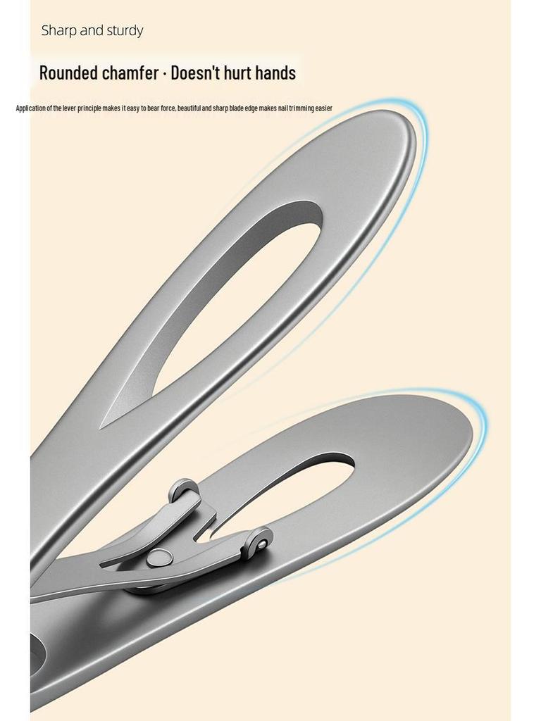 Large Opening Nail Clippers with Auxiliary Magnifying Glass for Elderly & Hard Nail Grooves