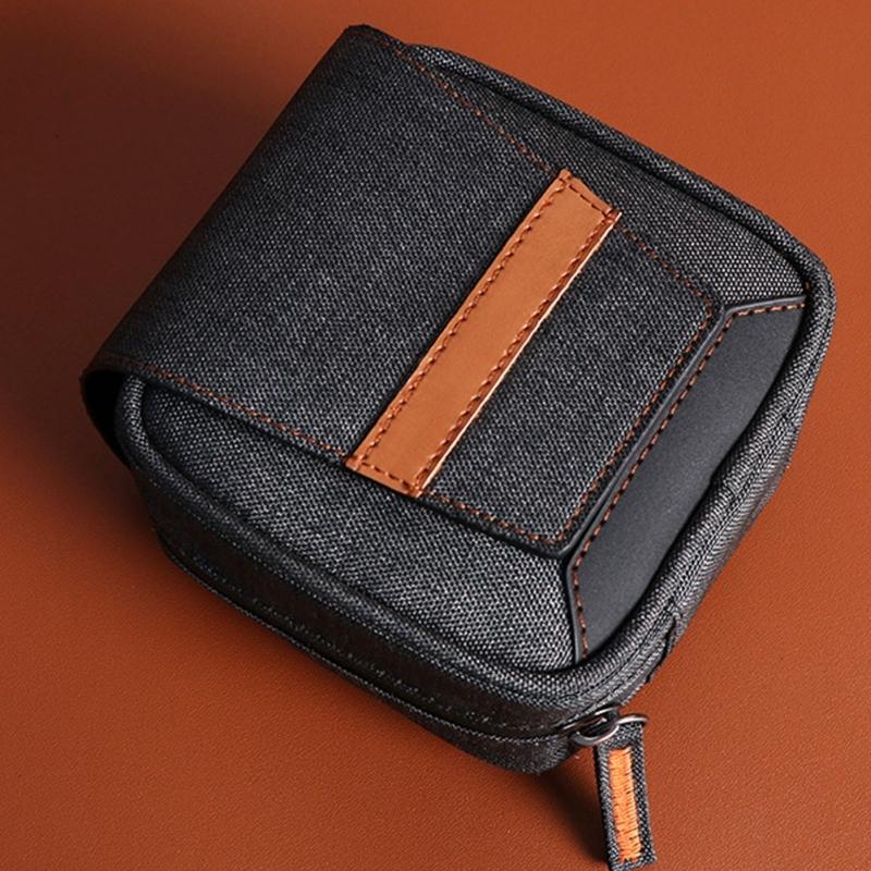 Compact 6-Slot Camera Filter Storage Pouch Feature Water Resistant Design Professional Photography Gear Organiser