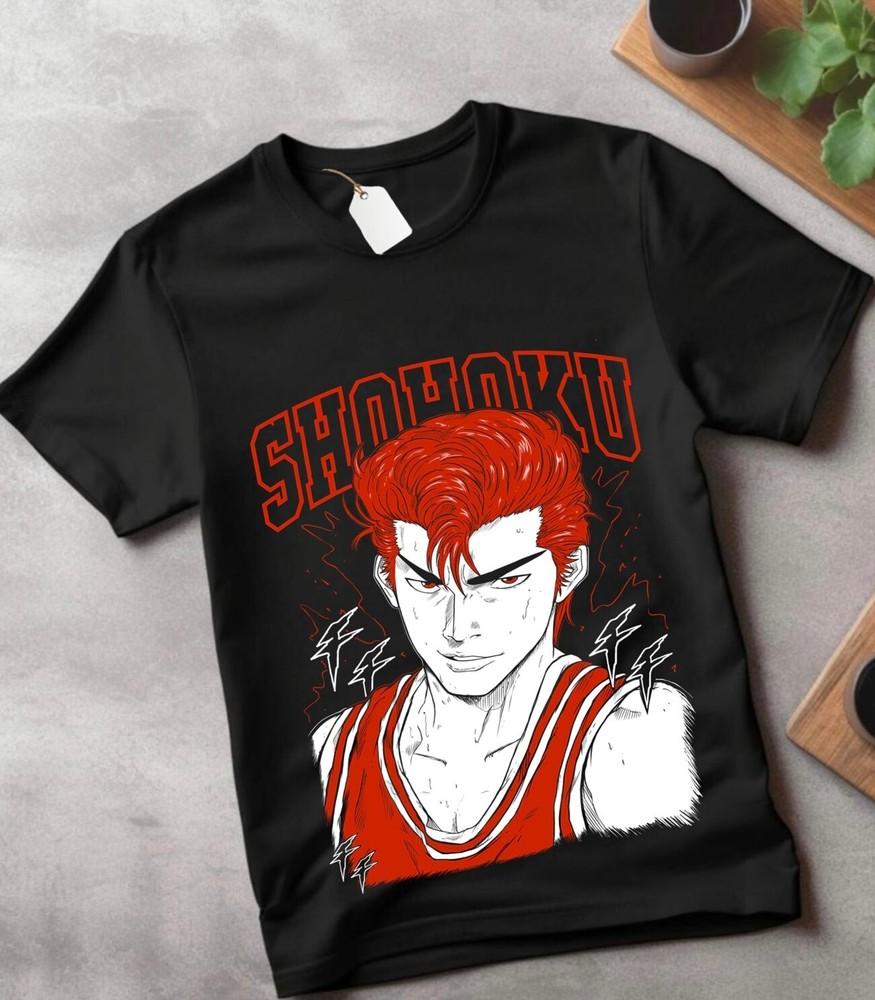 

T-Shirt Basketball Slam Dunk Team For Anime Manga Black Tshirt Tee All gift XL