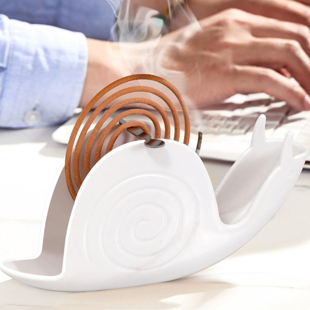 4-20PCS Snail Shape Incense Holder Fireproof Mosquito Coil Burner Household Mosquito Coil Holder for Home Bedroom Decoration