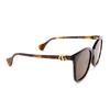 Gucci Acetate Cat Eye Sunglasses Unisex Sunglasses Brown GG1071S002