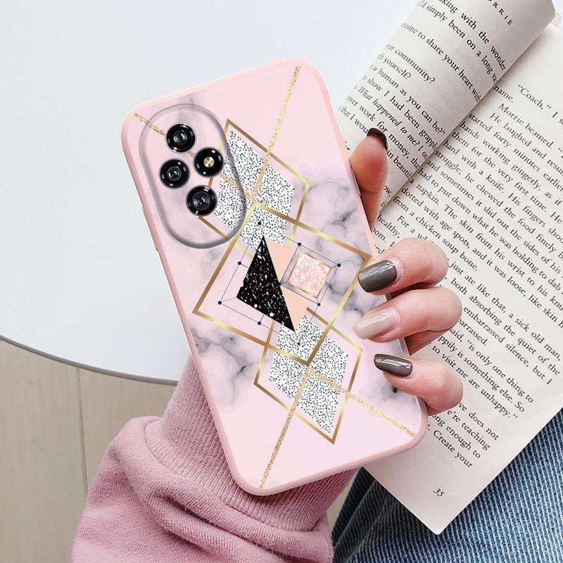 Colorful Marble Case For Honor 200 Luxury Soft Shockproof Cover Fundas For Honor200 90 Lite Shell Watercolor Oil Painting Coque