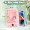 Portable Fan Rechargeable, Small Desk Fan Quiet, 180°Tilt Adjustable Personal Fan for Sleeping, Battery Operated, 100 Speeds, Table Fan for Bedroom