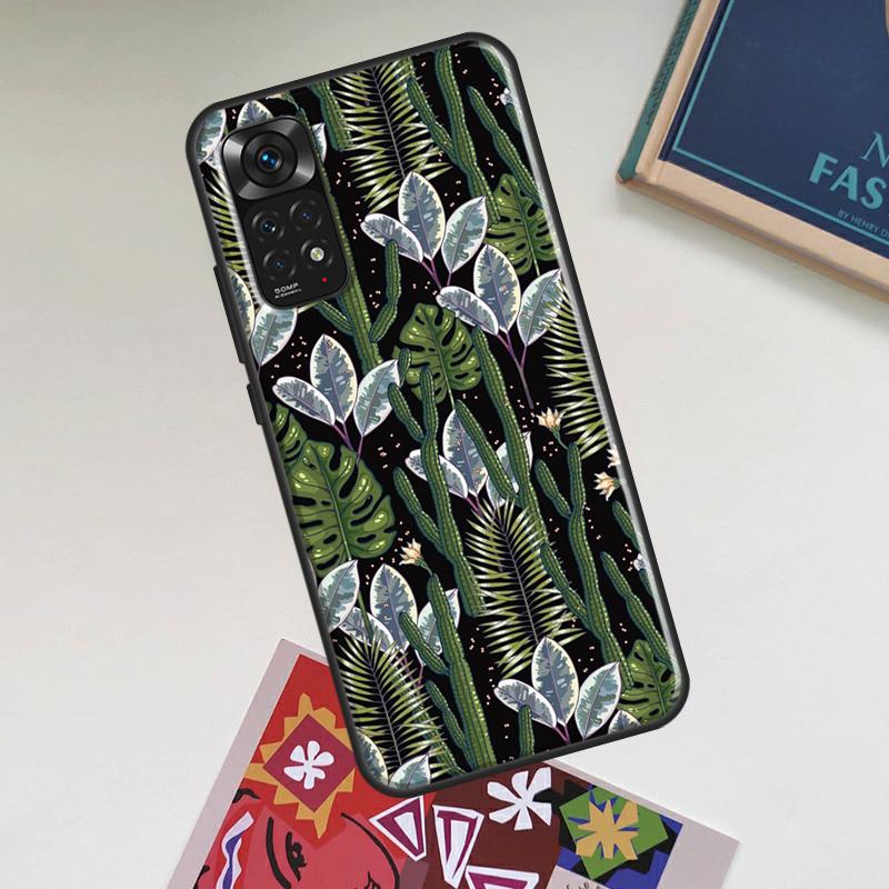 Tropical Monstera Leaves Case For Xiaomi Redmi Note 13 14 Pro 10 11 12 15 Pro Plus Redmi 15 14C 13C 10C 12C 15C Cover