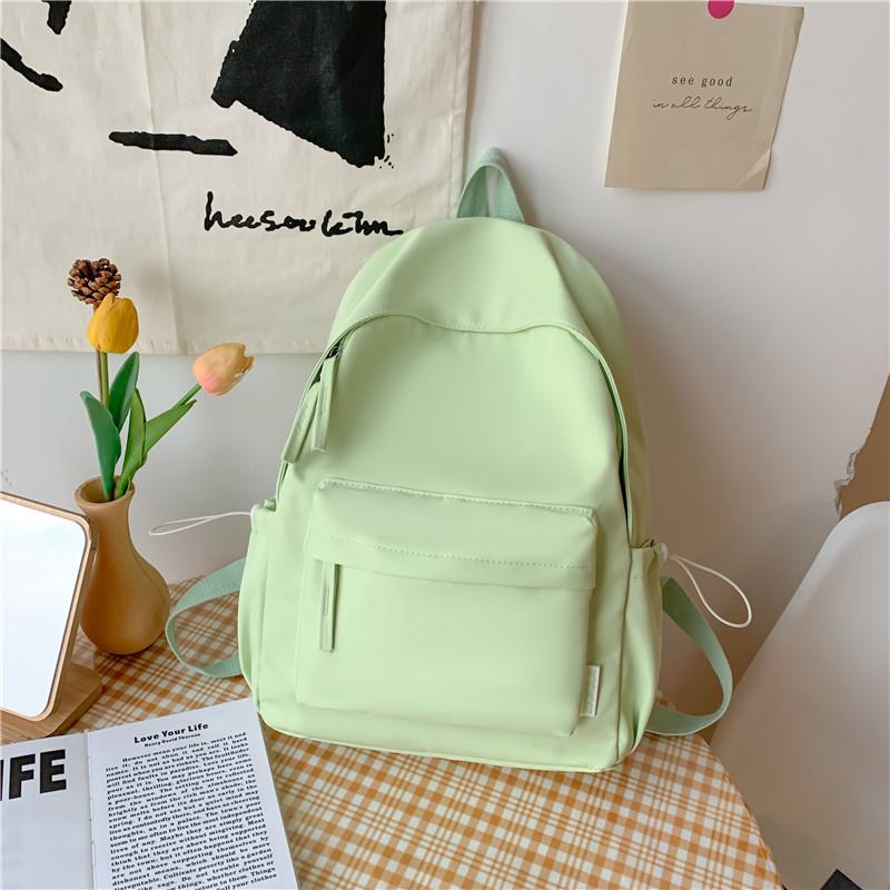 

Однотонный школьный рюкзак, рюкзак для студента колледжа, новый стиль, рюкзак большой вместимости для ученика средней школы