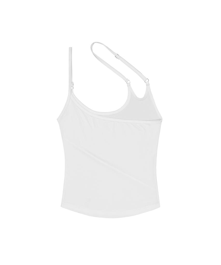 ROCKCAKE Slash Strap Sleeveless - White