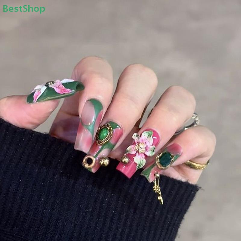 3D Silicone Nail Art Template Carving Curved Lily Flower Transparent Nail Art Decor DIY Nail Art Mold