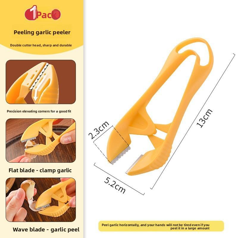 1PCS Garlic Skin Remover Clips Stainless Steel Vegetable Peeling Tool Garlic Peeling Tweezers Tongs Kitchen Gadgets