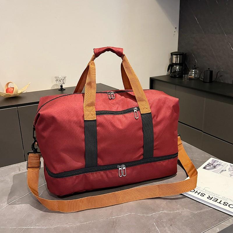 Large Capacity Lightweight Portable Travel Bag with Dry and Wet Separation, Short Distance Luggage Bag, Men's and Women's Sports Yoga Fitness Bag