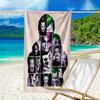 proof beach towel with a Joker pattern - soft,absorbent,quick-drying,machine washable - perfect for swimming,camping,bathing