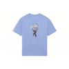 Li-Ning Solid Color Straight Cut Round Neck Short Sleeve T-Shirt Unisex Tops Blue AHSS641-3