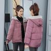 New cotton-padded women's clothing winter short loose down cotton-padded women's cotton-padded jacket loose hooded jacket