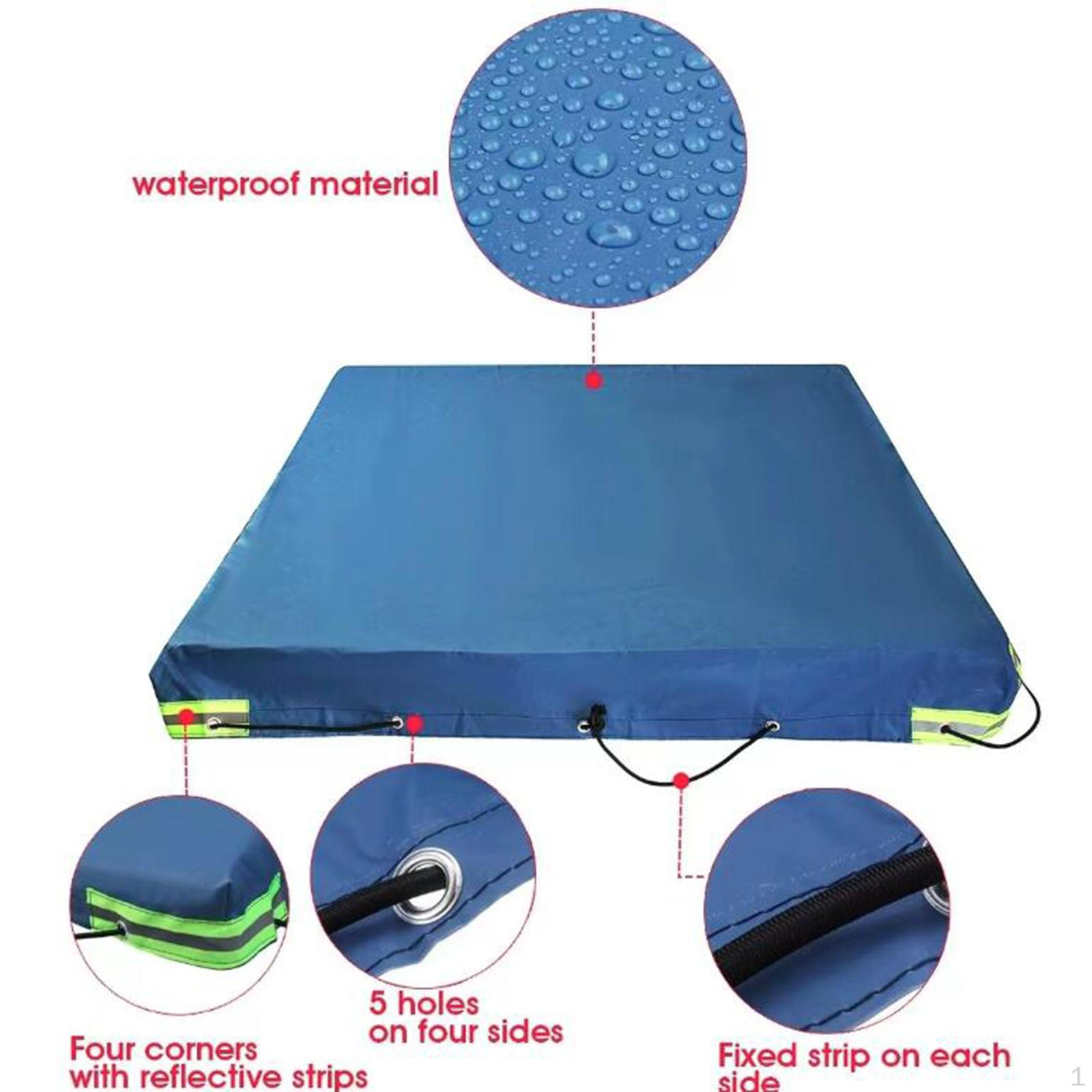 Trailer Cover for many Car Trailers with Reflective Strips Flat Tarpaulin