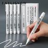 1pc/12pcs White Marker Pen Paint Oily Waterproof Tire Painting Graffiti Pens