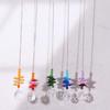 5Pcs Colorful Crystal Wind Chime Rotating Sun Catcher Wind Spinner Prism Pendant  Tree