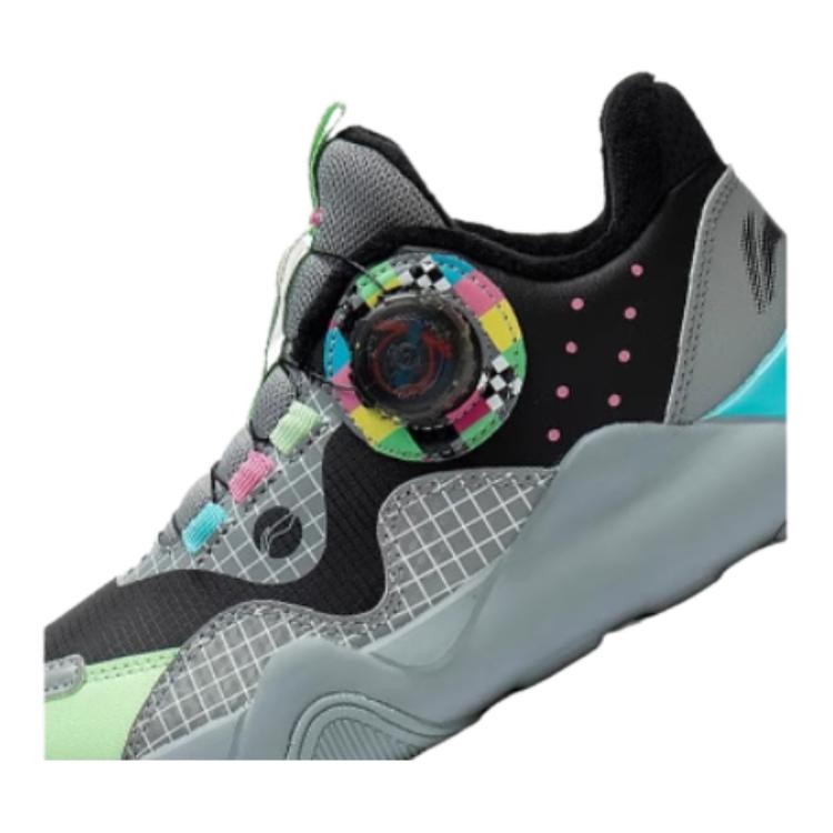 Li Ning Kids Durable Breathable Lightweight Casual Shoes Kids Shoes Gray YKCS176-13