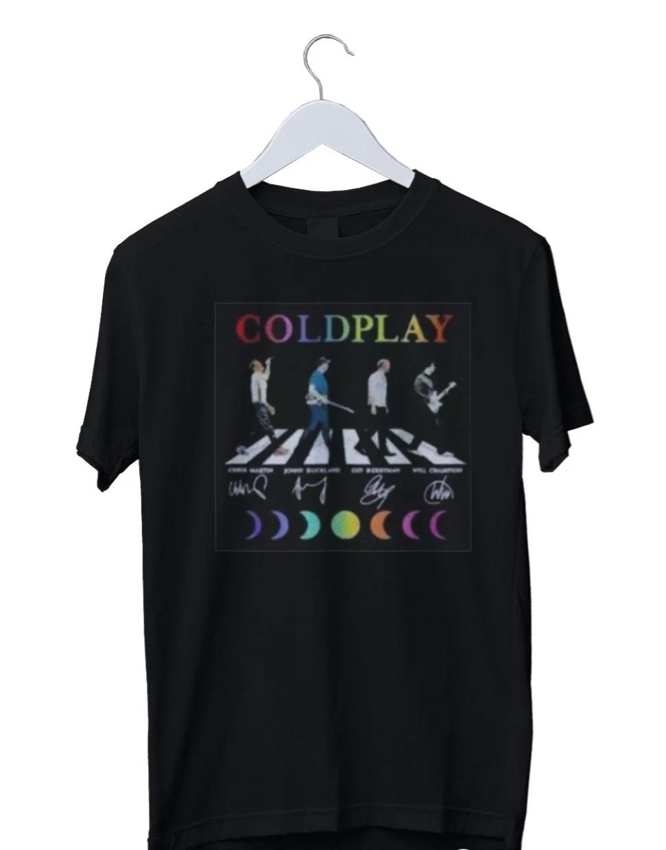 

Men s Casual Graphic Cold Play Abbay Road Signature Graphic T-Shirt... XL