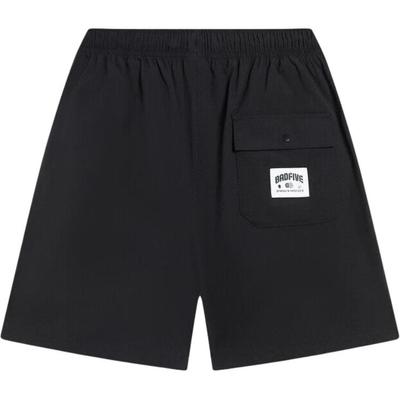 Basketball Series Solid Color Mid-Waist Drawstring Comfortable Quick-Dry Loose Straight Casual Shorts Men Shorts Black AKST345-1
