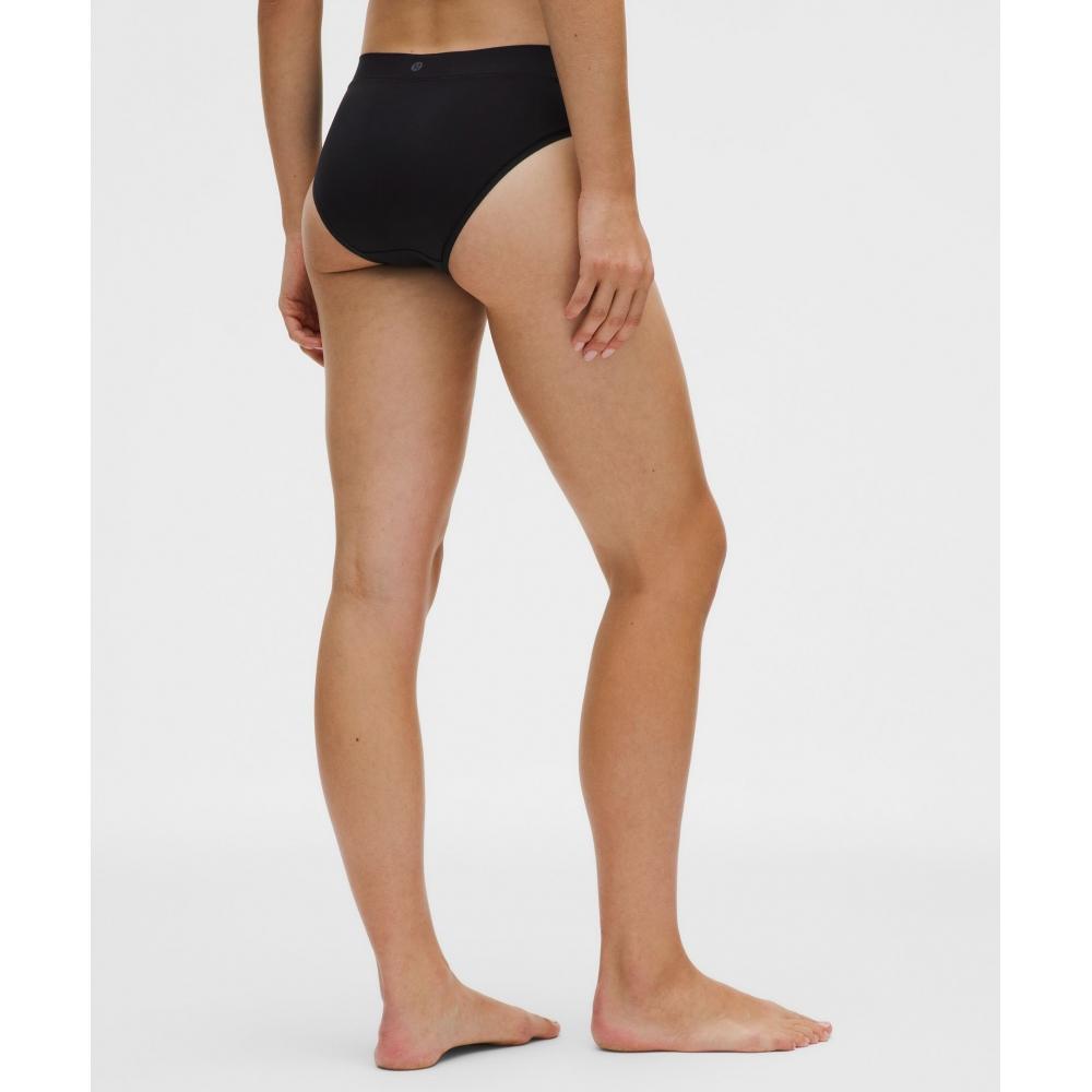 Lululemon Underease Mid Rise Bikini Underwear  5 Pack Black Light Ivory Blush Quartz Pelican Sinatra Blue