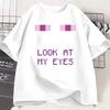 Enderman Eyes Game T-shirts Funny Design Women Short Sleeve T Shirt Casual Round Neck Loose Graphic Tees Clothes