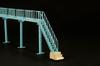PLUMPMOA HO gauge pantograph inspection stand blue unassembled paper kit MS067 diorama supplies 1/80