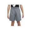 Nike Solid Color Elastic Waist Comfortable Versatile Shorts Kids shorts Gray White DX5382-084