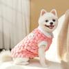 Fce Lined Dog Clothes Pulling Harn Autumn Winter Sle for Teddy Pomeranian s Pet Supplies Casual Tee Color White ...