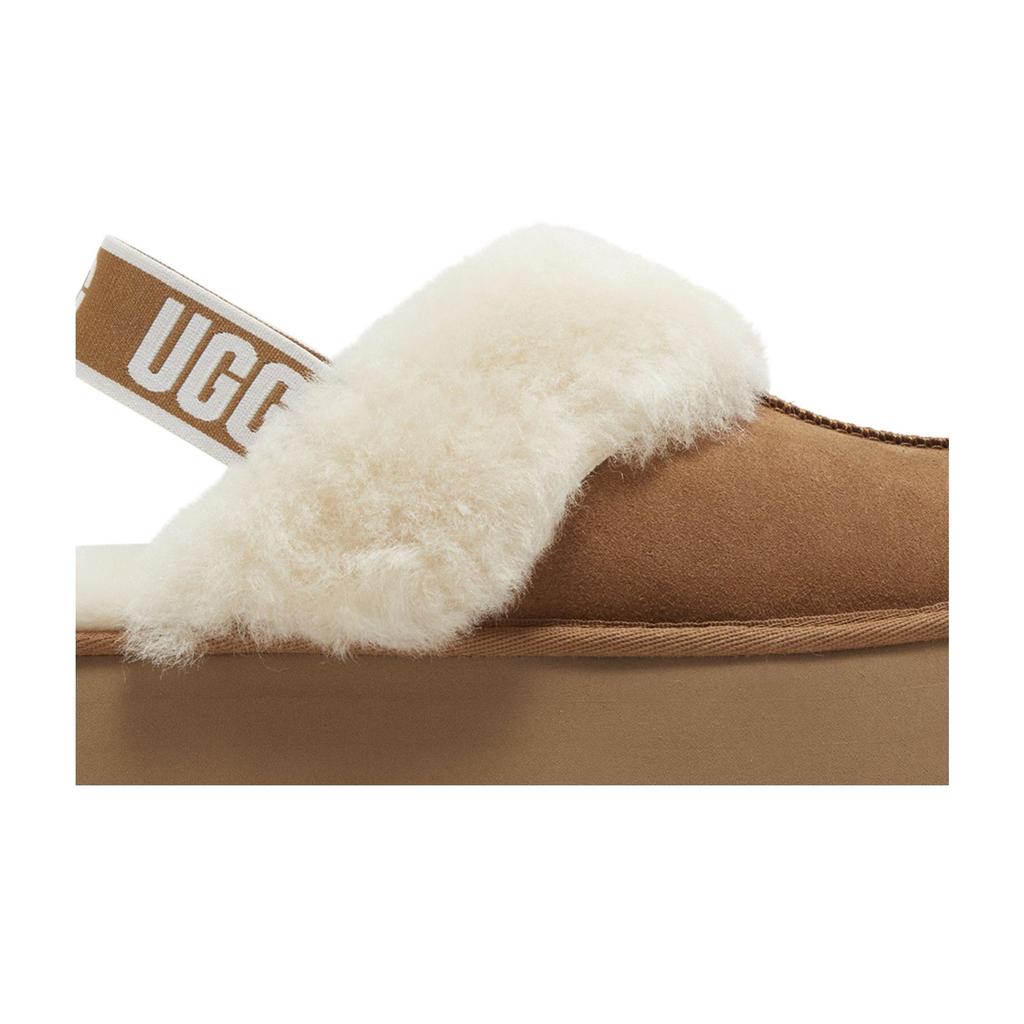 UGG Womens Funkette Slipper 'Chestnut' (women's sizes) Chestnut Closed Toe Slippers 1113474 CHE
