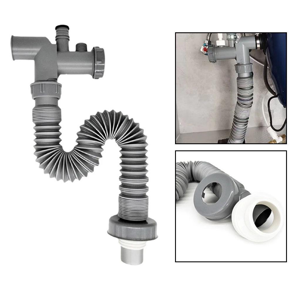 After Stretching 88cm Kitchen Drainage System Efficient Garbage Disposal Downspout High Flow Drain High Flow Capacity