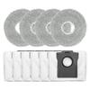 For Cecotec For Conga X70 Robot Vacuum, 4 Mop Pads And 6 Dust Bags Kit, Microfiber Cleaning Cloths With Clog-Free Bags