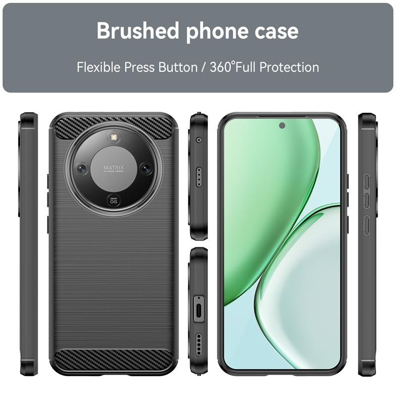 For Cover Honor X70 Case For Honor X70 Shockproof Anti-knock Soft Silicone Carbon Fiber Back Case For Honor X70 Case 6.79 Inch