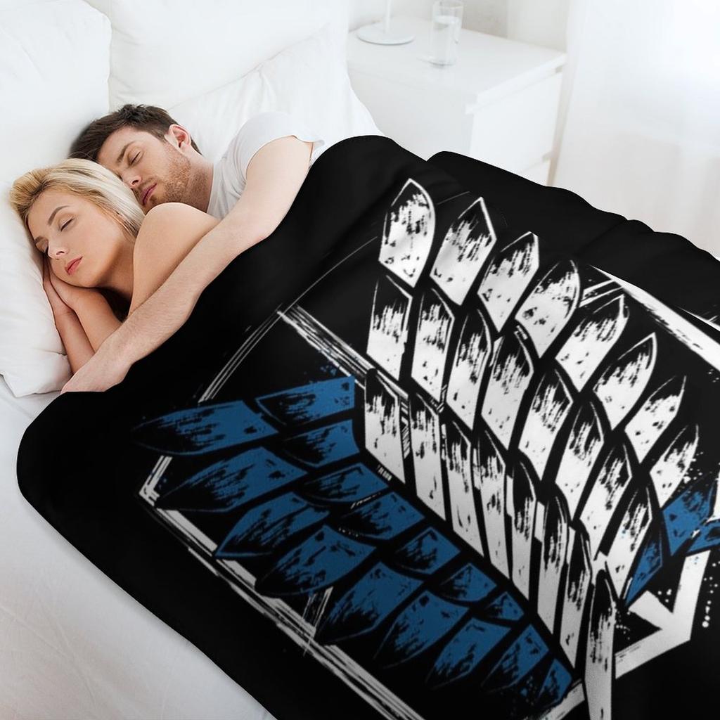 Scouting Legion (SNK) Throw Blanket Breathable Lightweight Blanket for Adults Kids