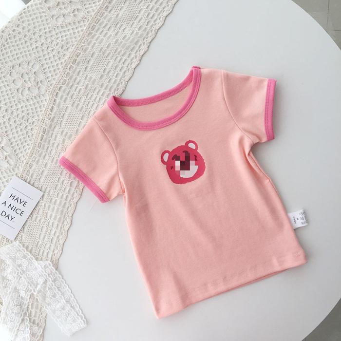 Kids Summer Cute Cartoon Short Sleeve T Shirt Lightweight Stylish Top for Boys and Girls