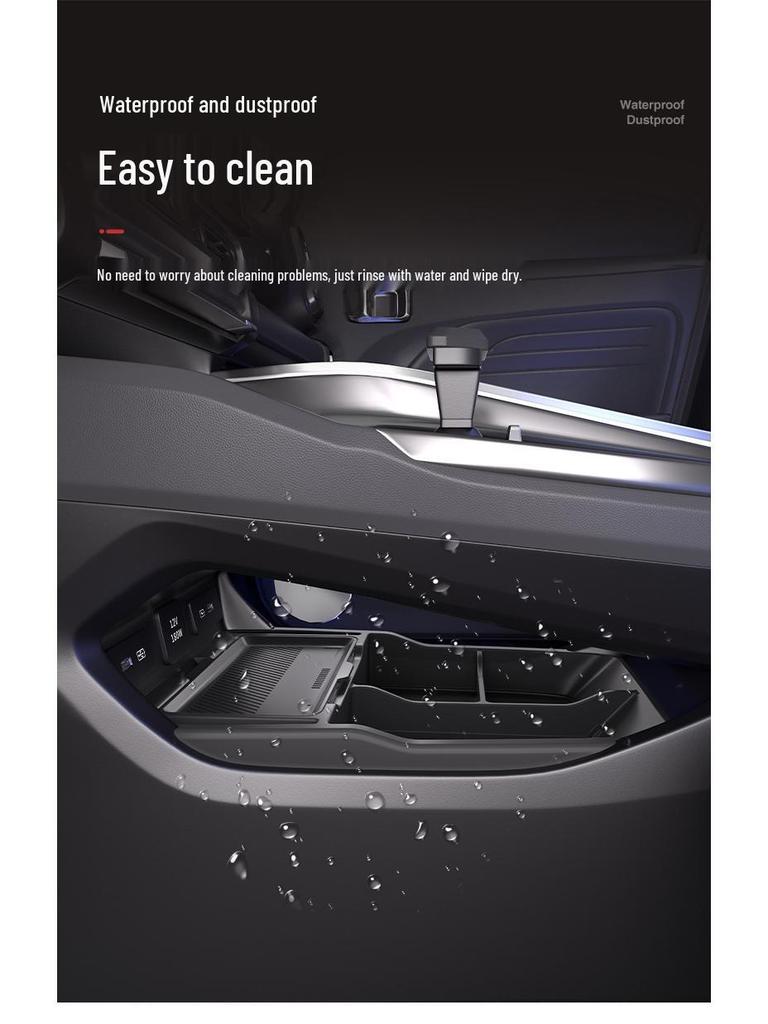 Geely Xingrui Silicone Dustproof Storage Box for Center Console, 25-Slot