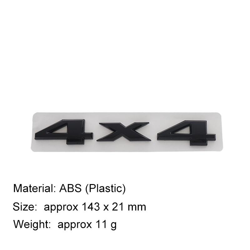 3D Premium ABS 4X4 Buchstabenaufkleber Für SUV Offroad Heckstoßstange Plakette Auto Heckklappe Emblem Zubehör Außendekoration
