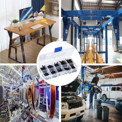 Hex Socket Head Bolt and Nut Kit, 300 Pieces M2.5 Machine Screws, Alloy Steel Round Head Screws, Flat Head Bolt and Nut Kit Repair Tool with Storage C