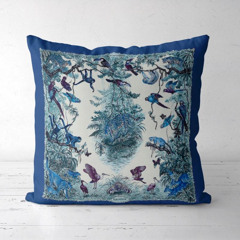 A Drop Shipping Printed Cushion Cover Decorative Pillowcases High-end Royal High Quality Thick Europe Rich Italy Design 28-#