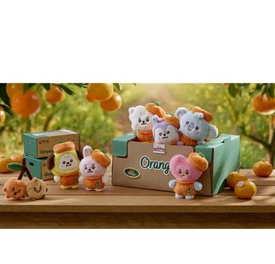 BT21 Ensemble Peluche Orange Fête Bébé – 6 Personnages