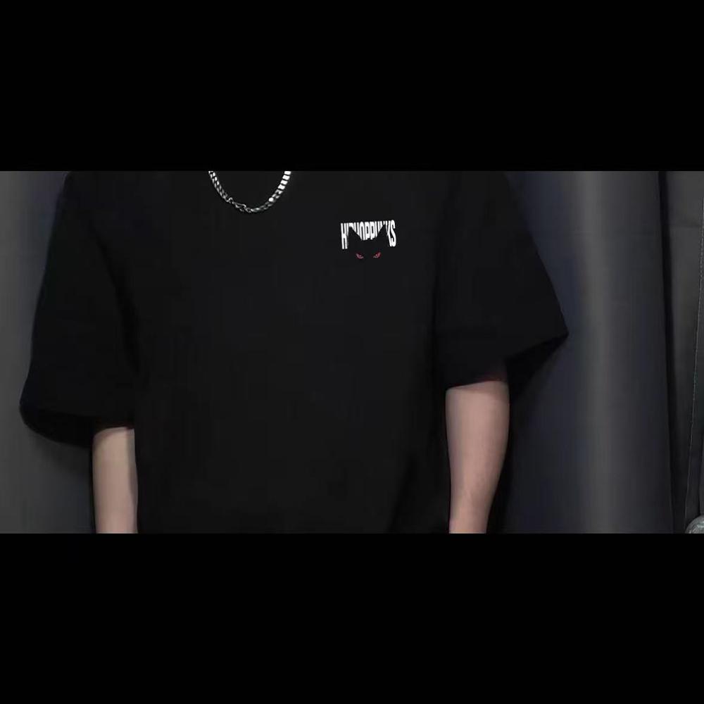 Summer Men's Trendy Y2k Style Fashionable Letter Pattern Printed Cotton Short-Sleeved Loose And Breathable Casual T-Shirt Top